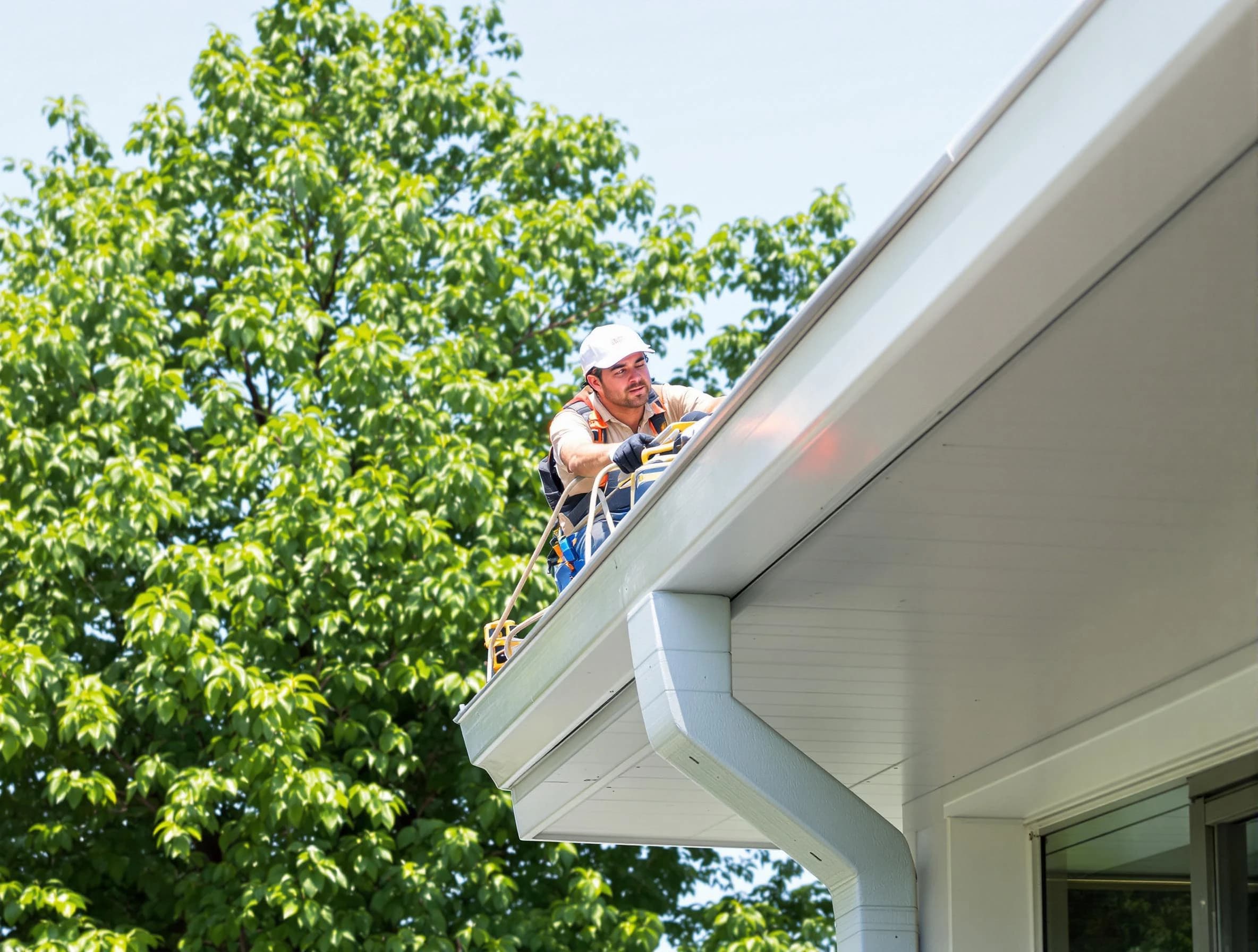 Barberton Roofing Company expert examining roof shingles in Barberton, OH