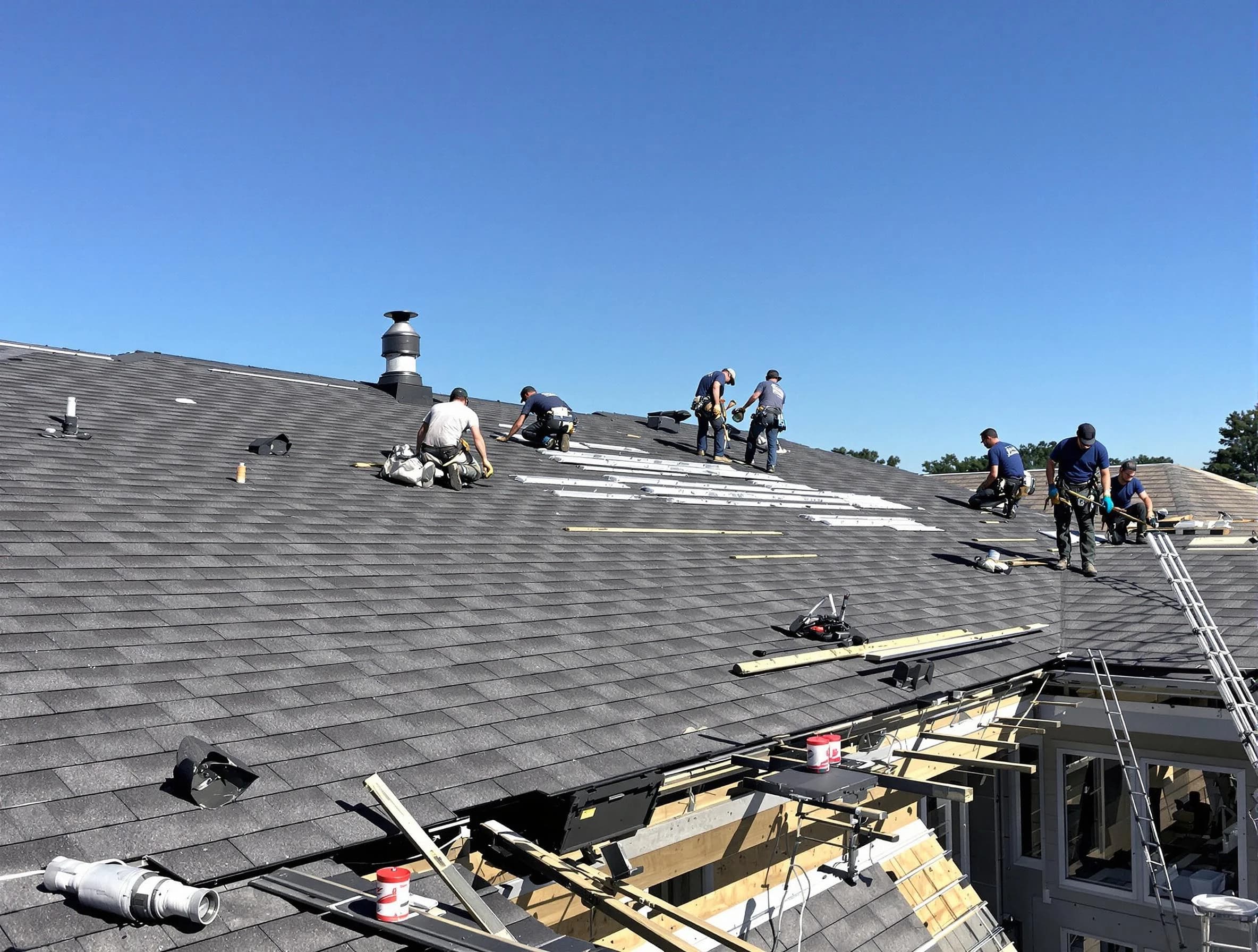 Barberton Roofing Company experts performing roof installation in Barberton, OH