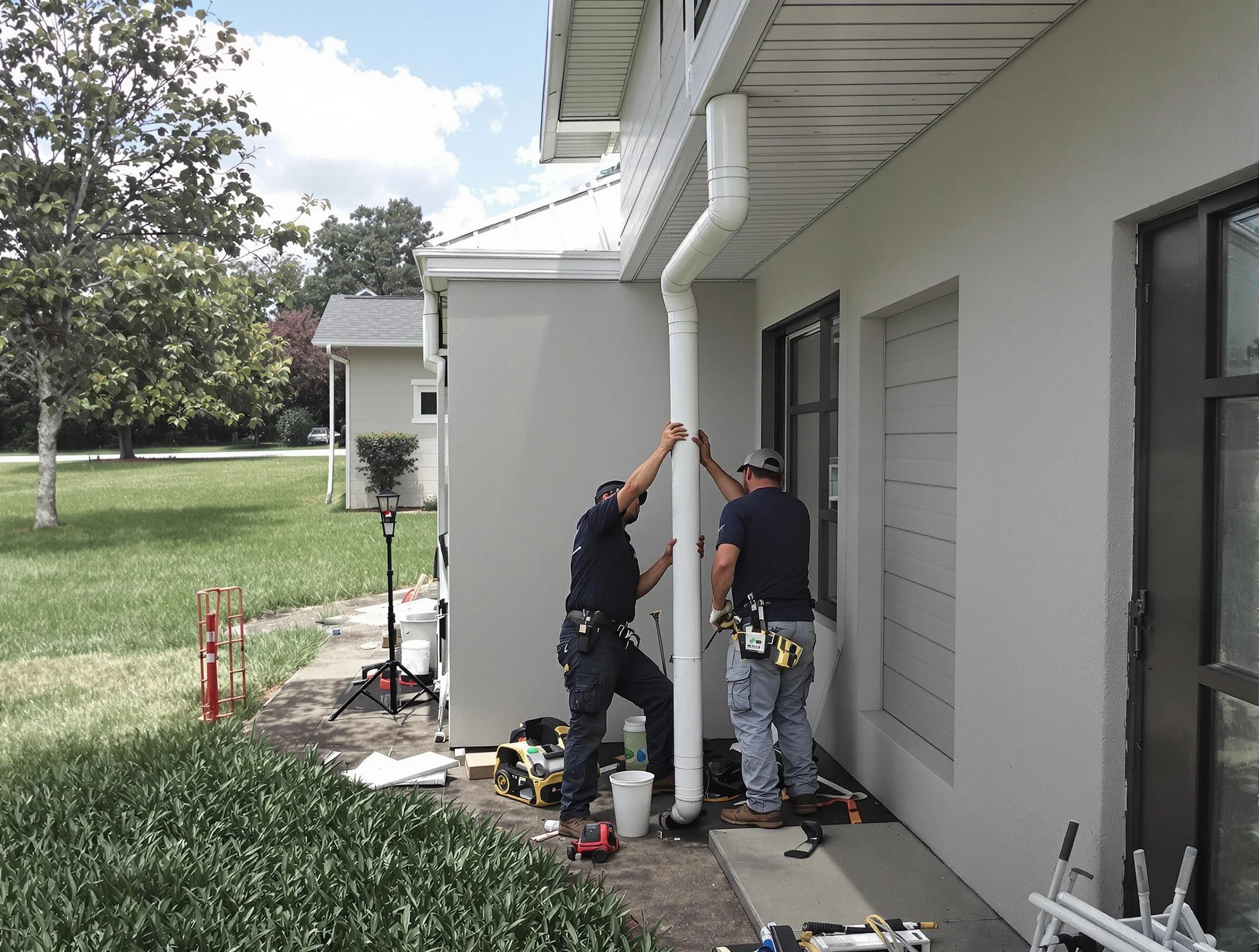 Downspout Installation in Barberton